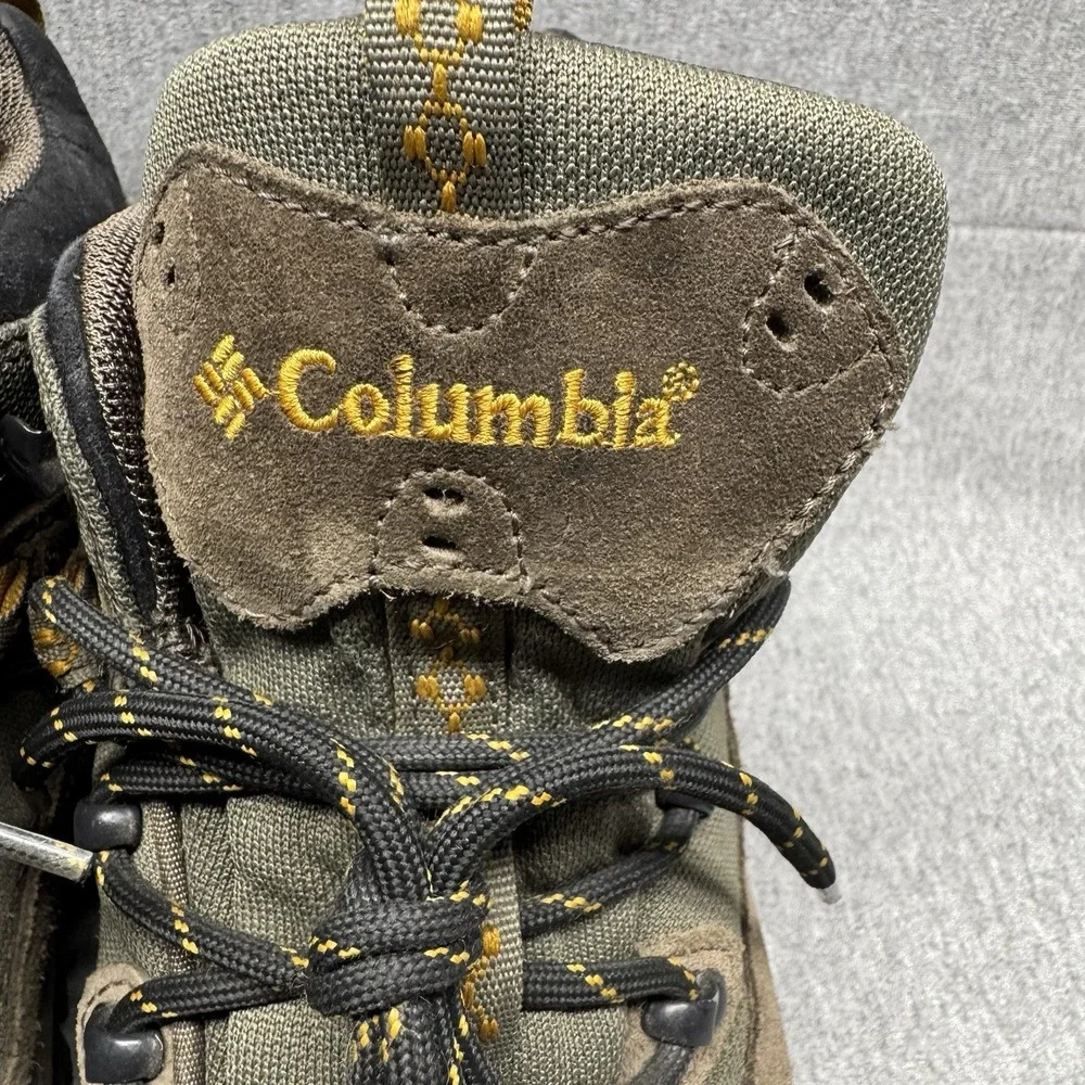 Columbia Boots Mens 14 Trail Meister Mid Brown Omni Grip Hiking Waterproof Woods